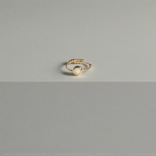 Moonstone Gemstone Fidget Ring