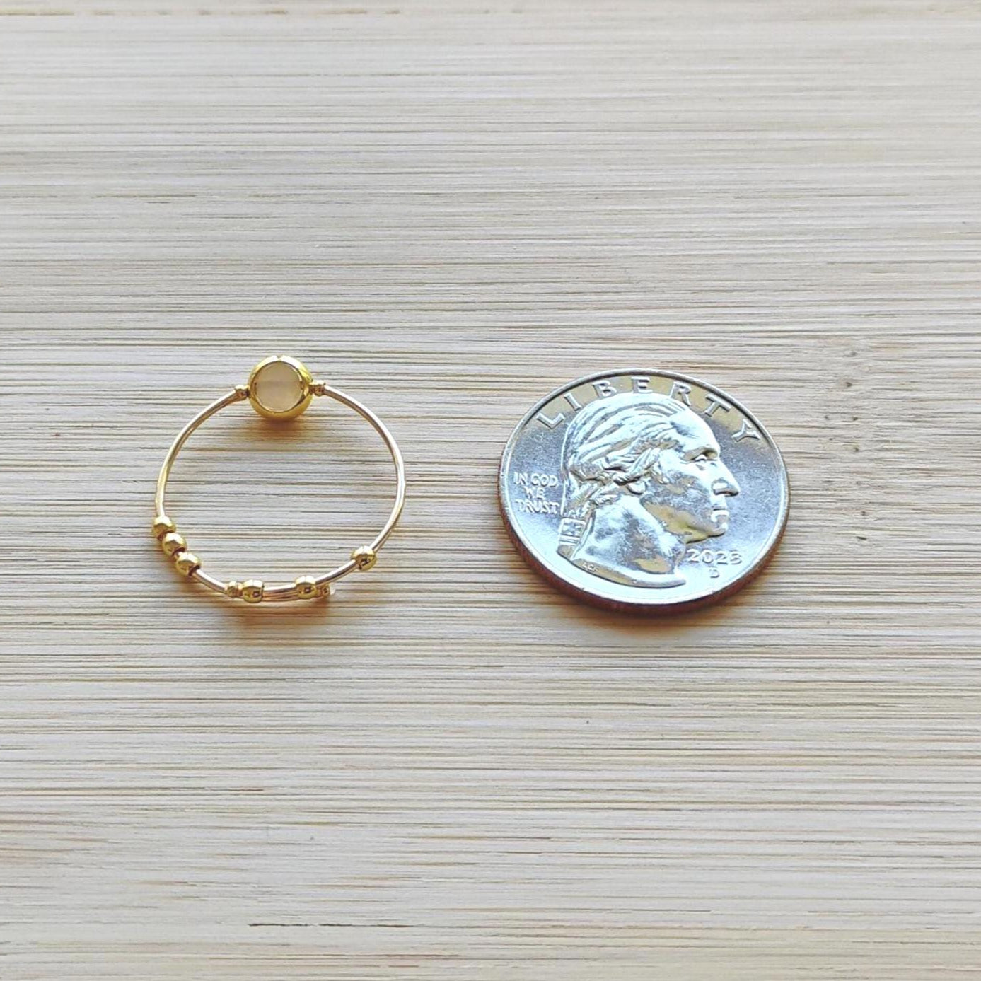 Moonstone Gemstone Stim Ring 09