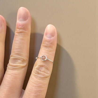 Sunstone Gemstone Fidget Ring 07