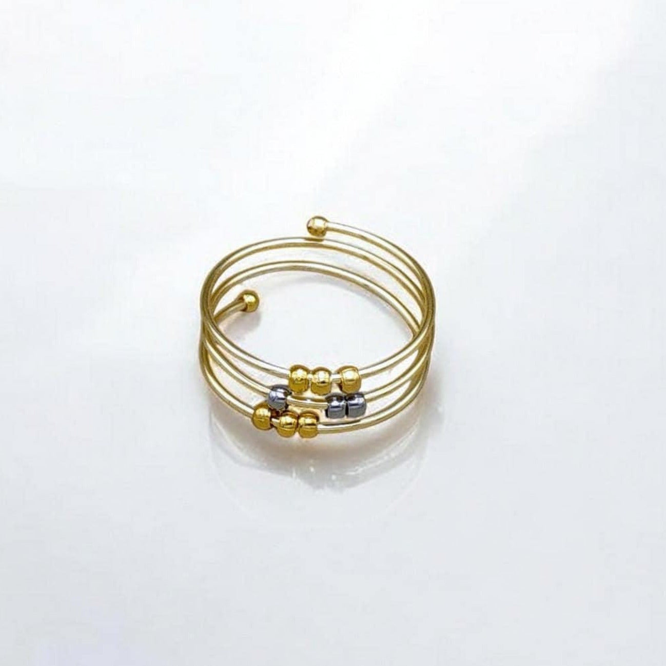 Three-Layer Spiral Fidget Ring