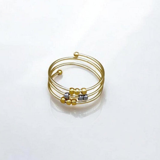 Three-Layer Spiral Fidget Ring