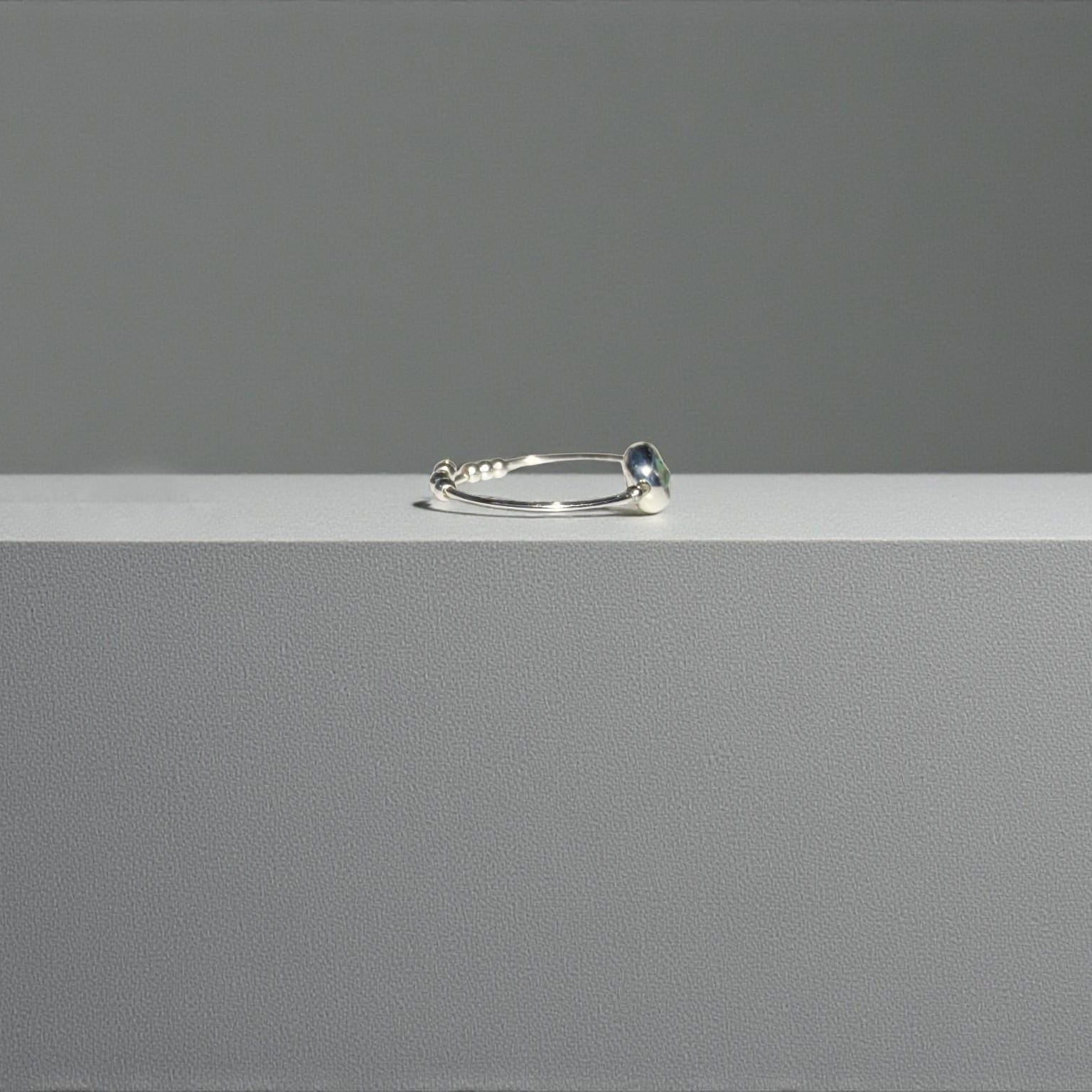 Turquoise Gemstone Fidget Ring 02