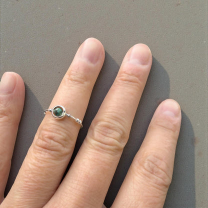 Turquoise Gemstone Fidget Ring 06
