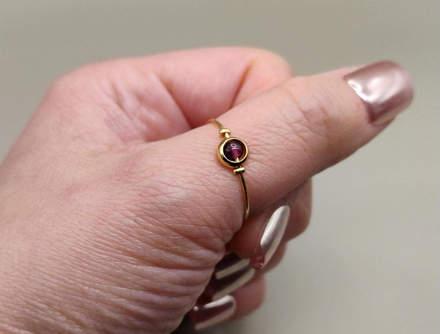 Garnet Fidget Ring