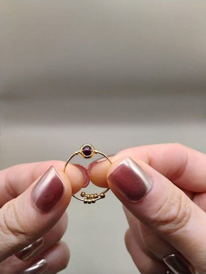 Garnet Fidget Ring