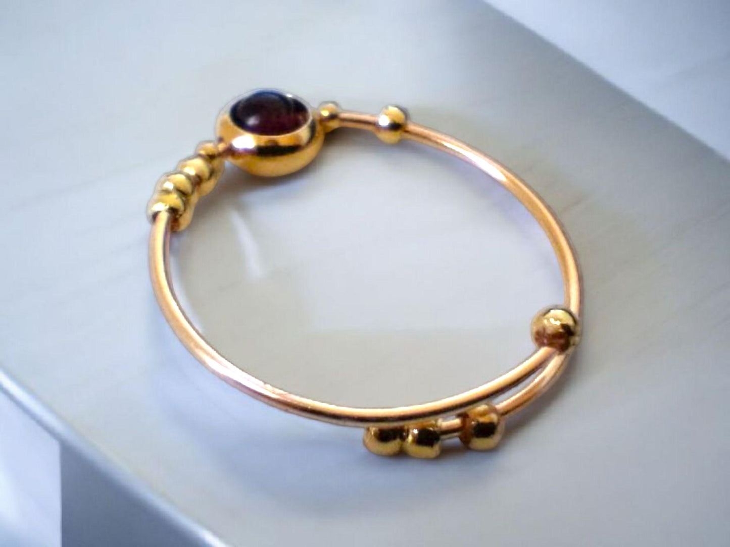 Garnet Fidget Ring